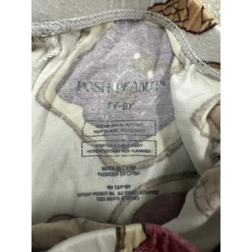 Posh Peanut Peanut Butter Jelly Time 2PC Bamboo Pajama Set Size 7/8